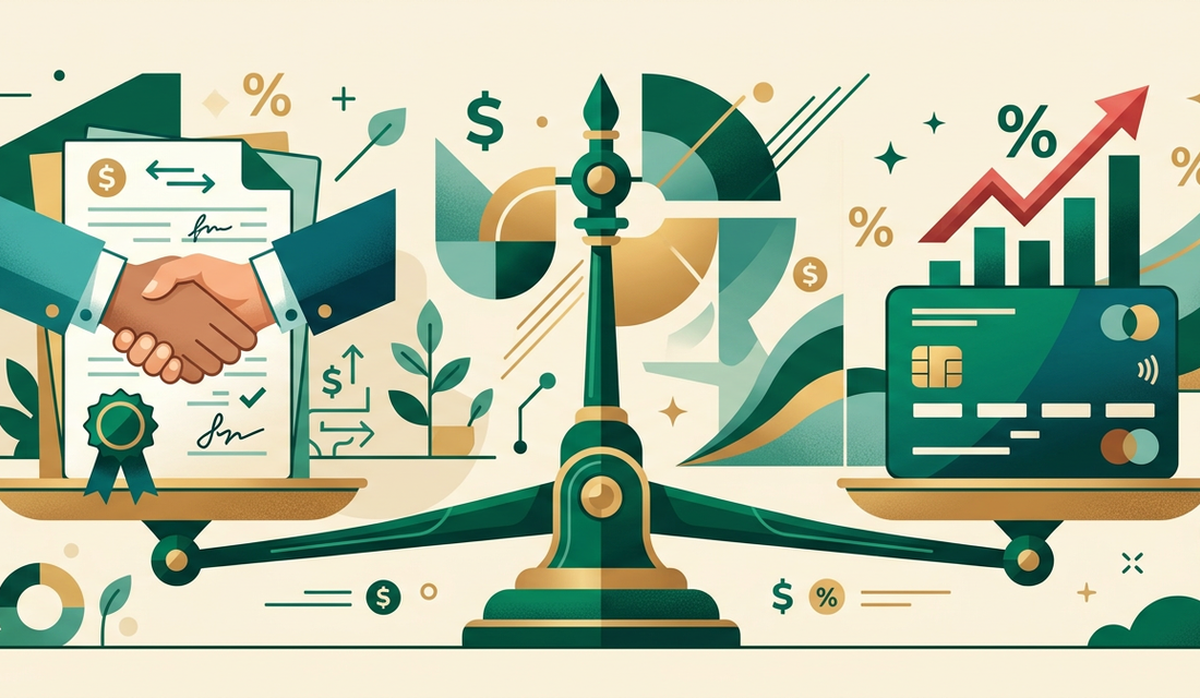 Comparison of a personal loan and credit card debt